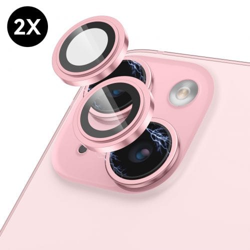 iPhone 15 / 15 Plus Camera Lens Protector - Roze - 2 stuks - Camera Protector iPhone 15 - Screenprotector
