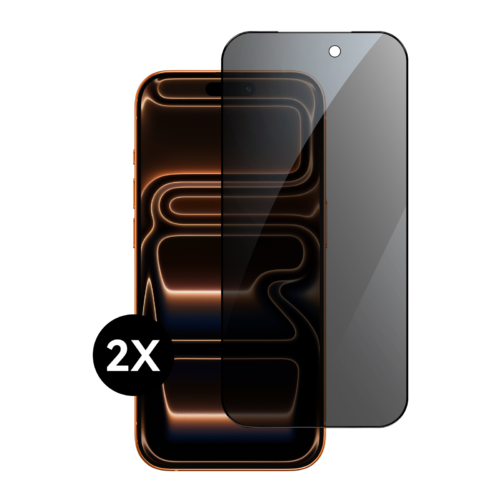 iPhone 17 Pro Max Screenprotector - Privacy - Gehard Glas - 2 stuks - Beschermglas - Screenprotector iPhone 17 Pro Max - Volledig Dekkend